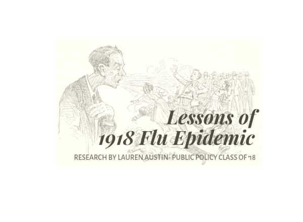 Lessons of the 1918 Flu Epidemic - Research by Public Policy Doctoral Student Lauren Austin. Graduate, Class of 2018.